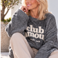 Kuscheliger Pullover Club Amour - anthrazit-beige