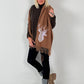 XXL sjaal model "Deer" - cappuccino