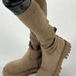 Chucky Sock Boot model "Snug" - beige