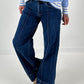 Wide-leg jeans model "Melly" - denim