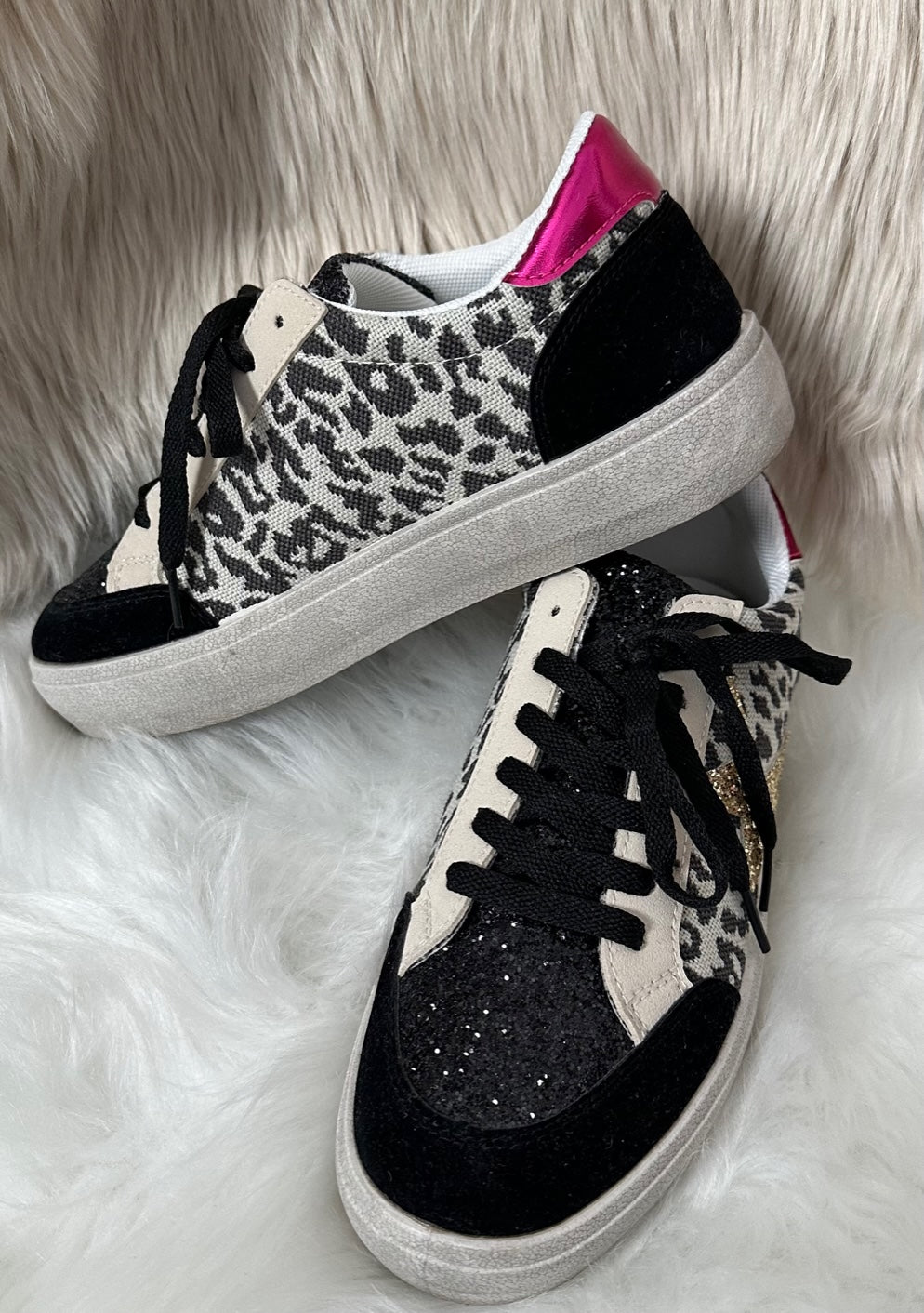 Sneaker "Enjoy" - black-leo