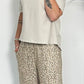 Leinenhose im Marlene Stil "Gela"- beige