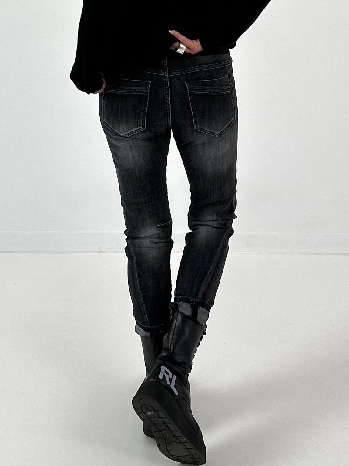 Jeans model "Mirror Sequins" - black