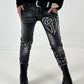 Jeans model "Mirror Sequins" - black