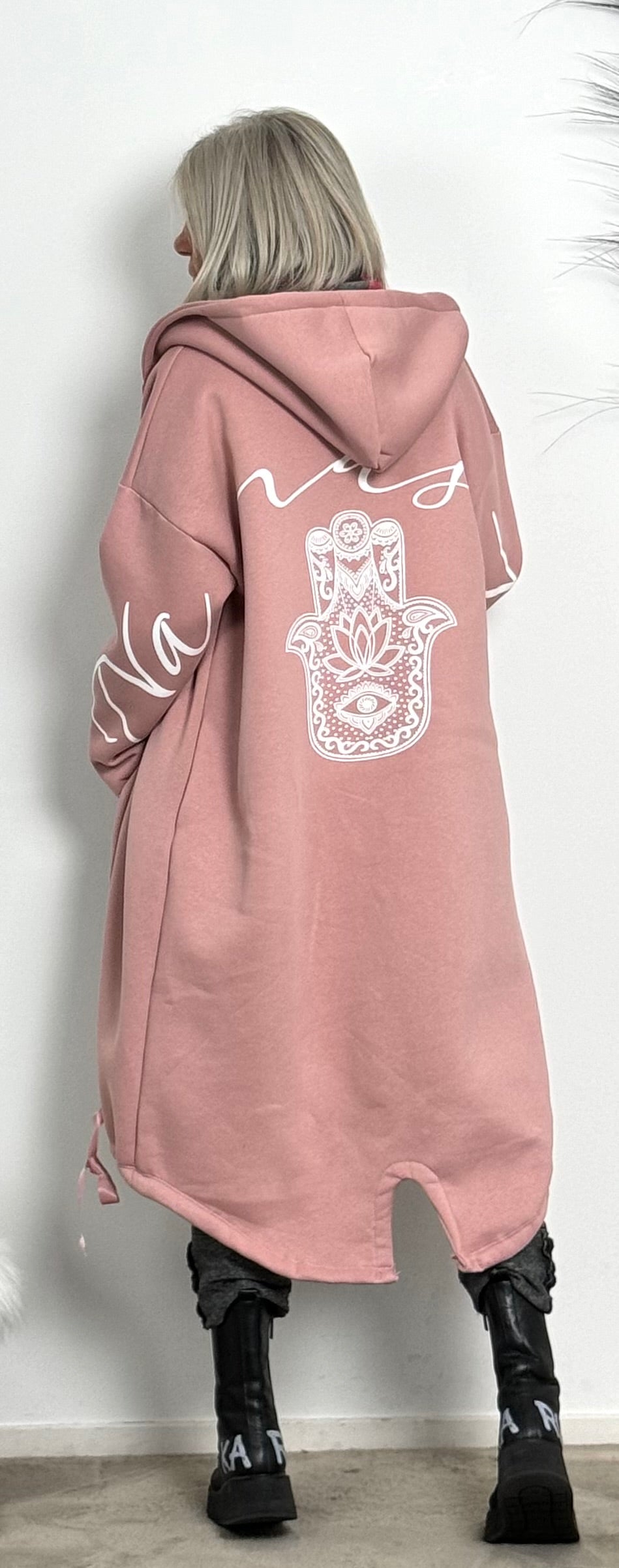 Sweatshirtjas "Miranda" - roze