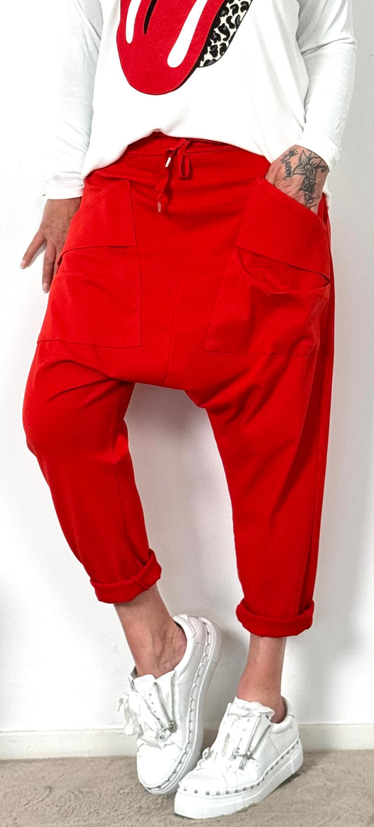 Baggy pants "Lifestyle" - red