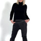 Pants in a sophisticated material mix model "Joy" - black (available from approx. 19.12.24)