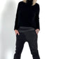 Pants in a sophisticated material mix model "Joy" - black (available from approx. 19.12.24)