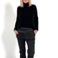 Pants in a sophisticated material mix model "Joy" - black (available from approx. 19.12.24)