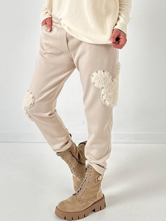 Pants model “Furry Patch” - beige