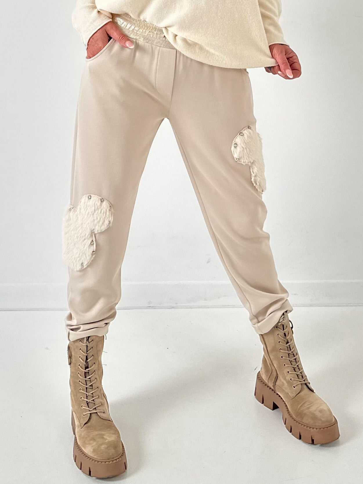 Pants model “Furry Patch” - beige