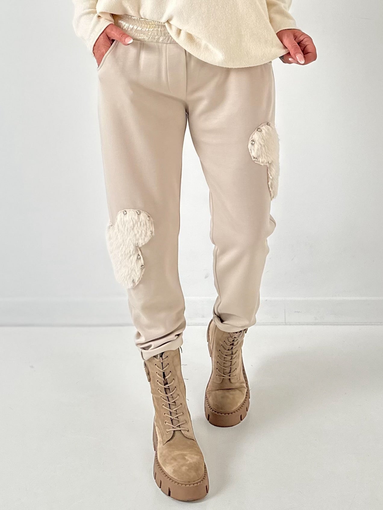 Pants model “Furry Patch” - beige