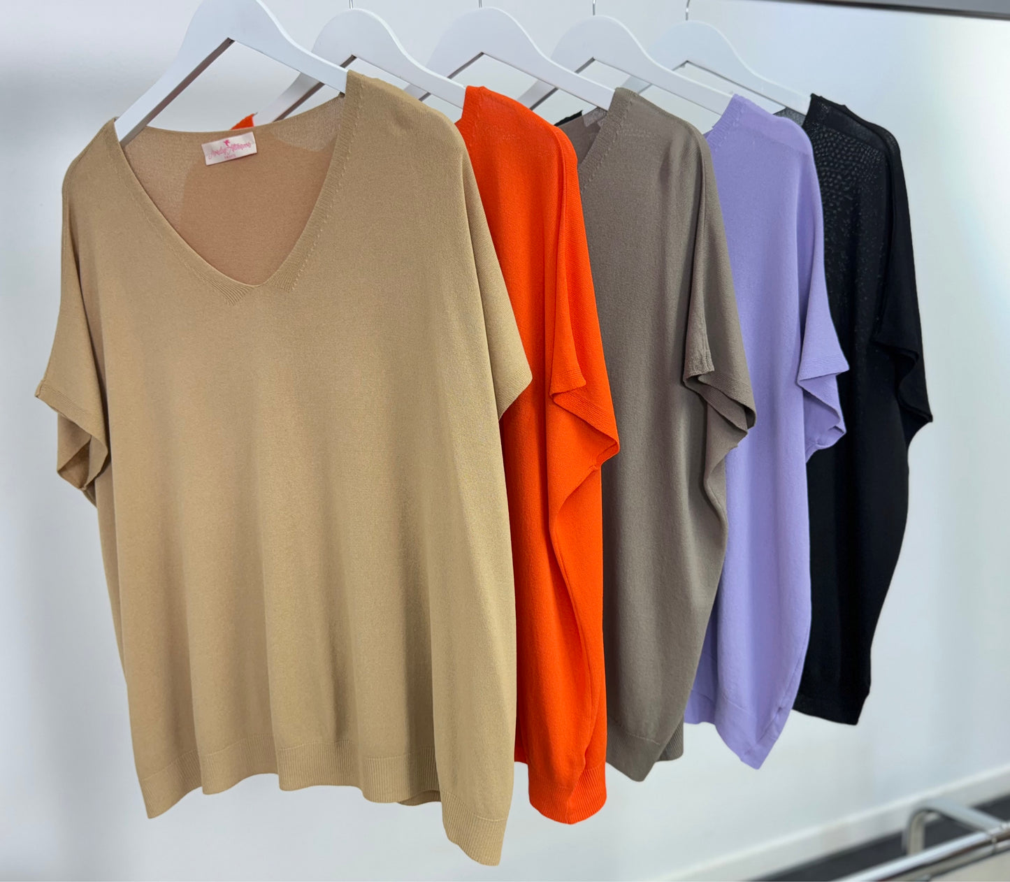 Oversized Strick T-Shirt "Stella" - 5 Farben