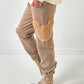 Pants model “Furry Patch” - taupe