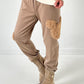 Pants model “Furry Patch” - taupe