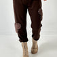 Pants model "Furry Patch" - chocolate