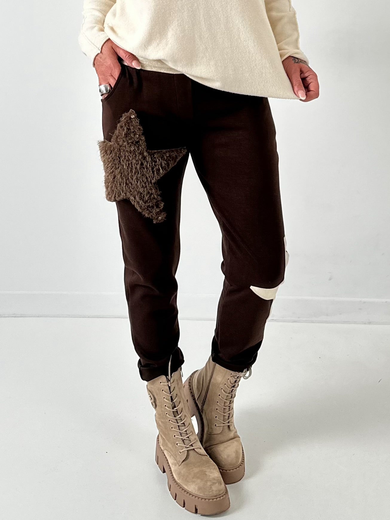 Pants model "Star" - chocolate