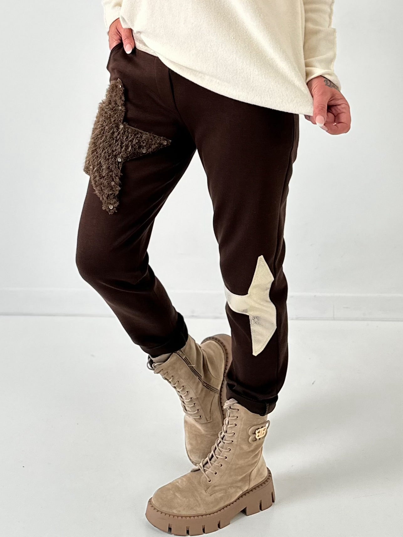 Pants model "Star" - chocolate
