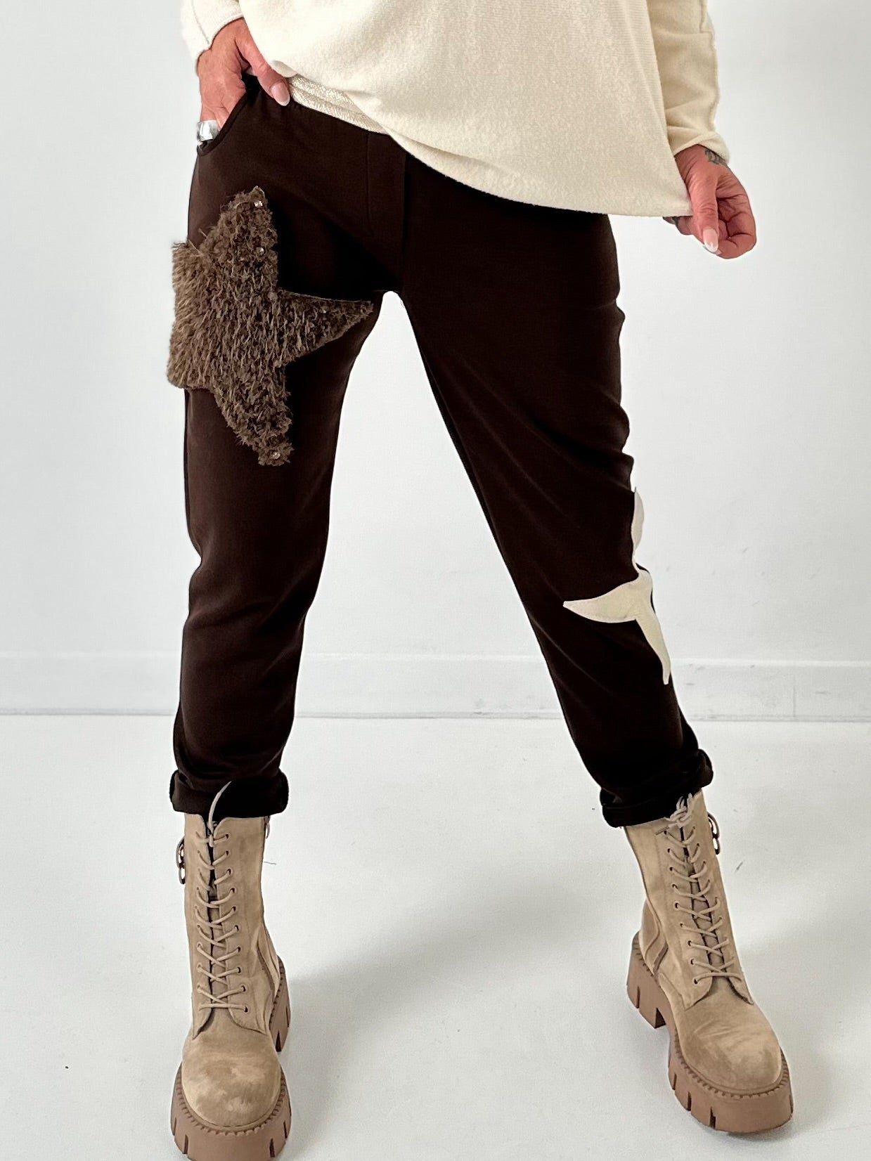 Pants model "Star" - chocolate