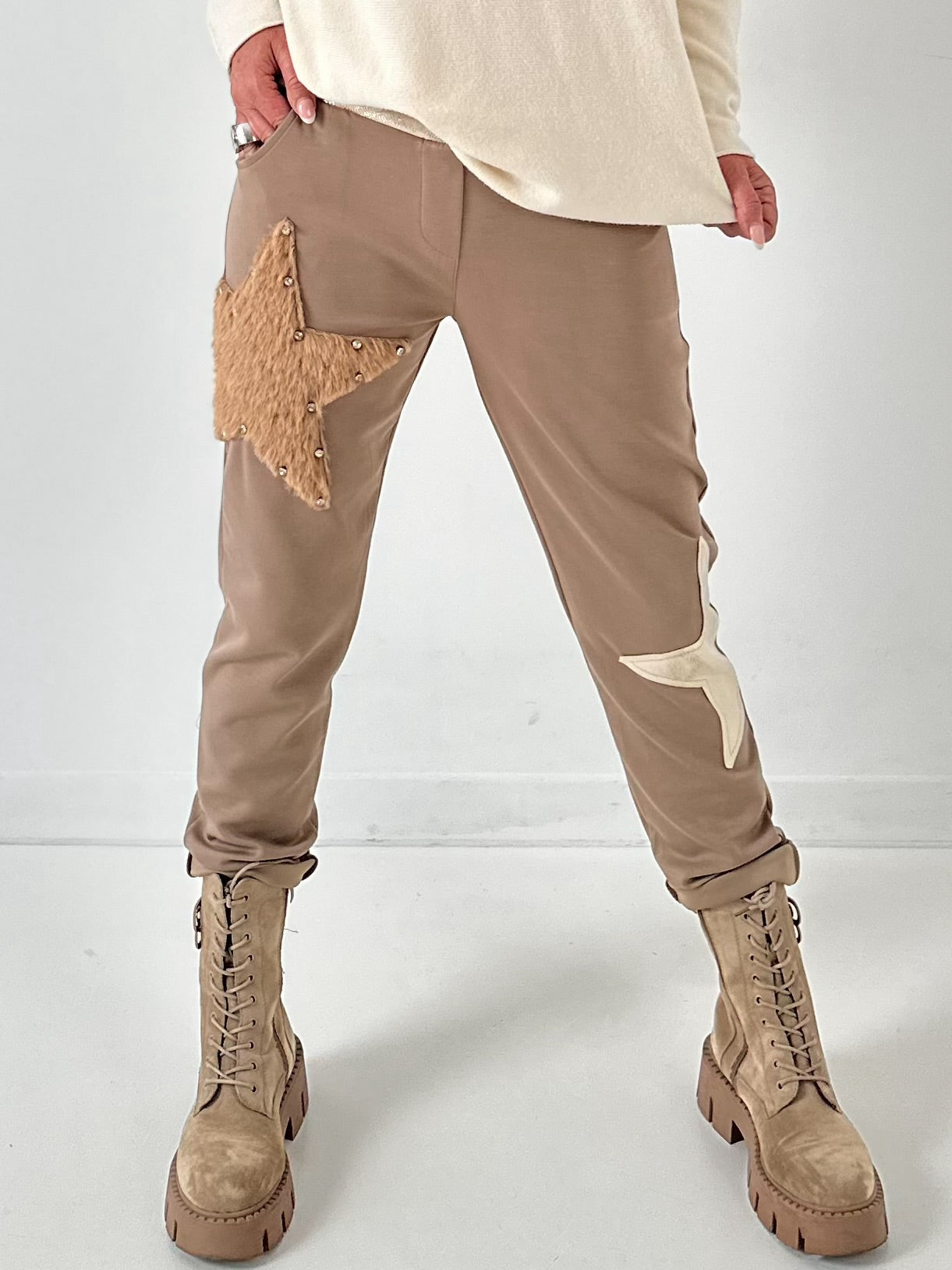 Pants model "Star" - taupe