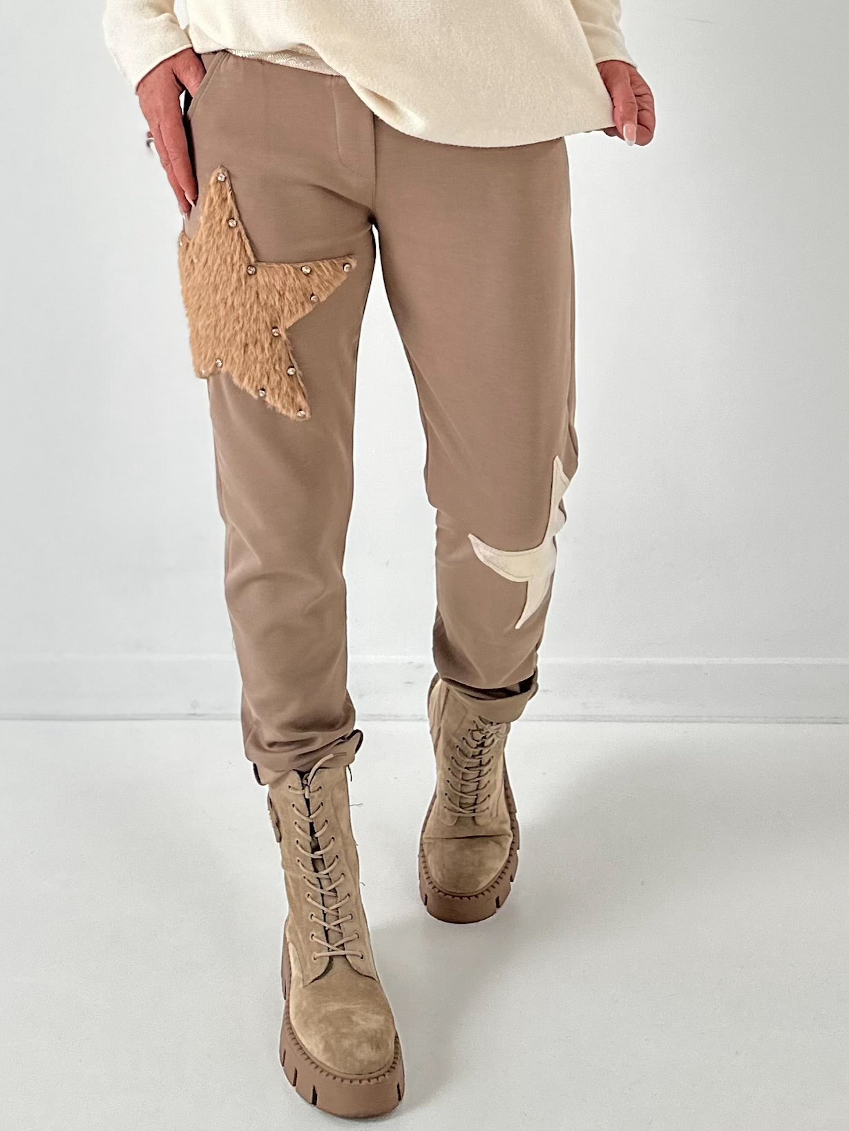 Pants model "Star" - taupe