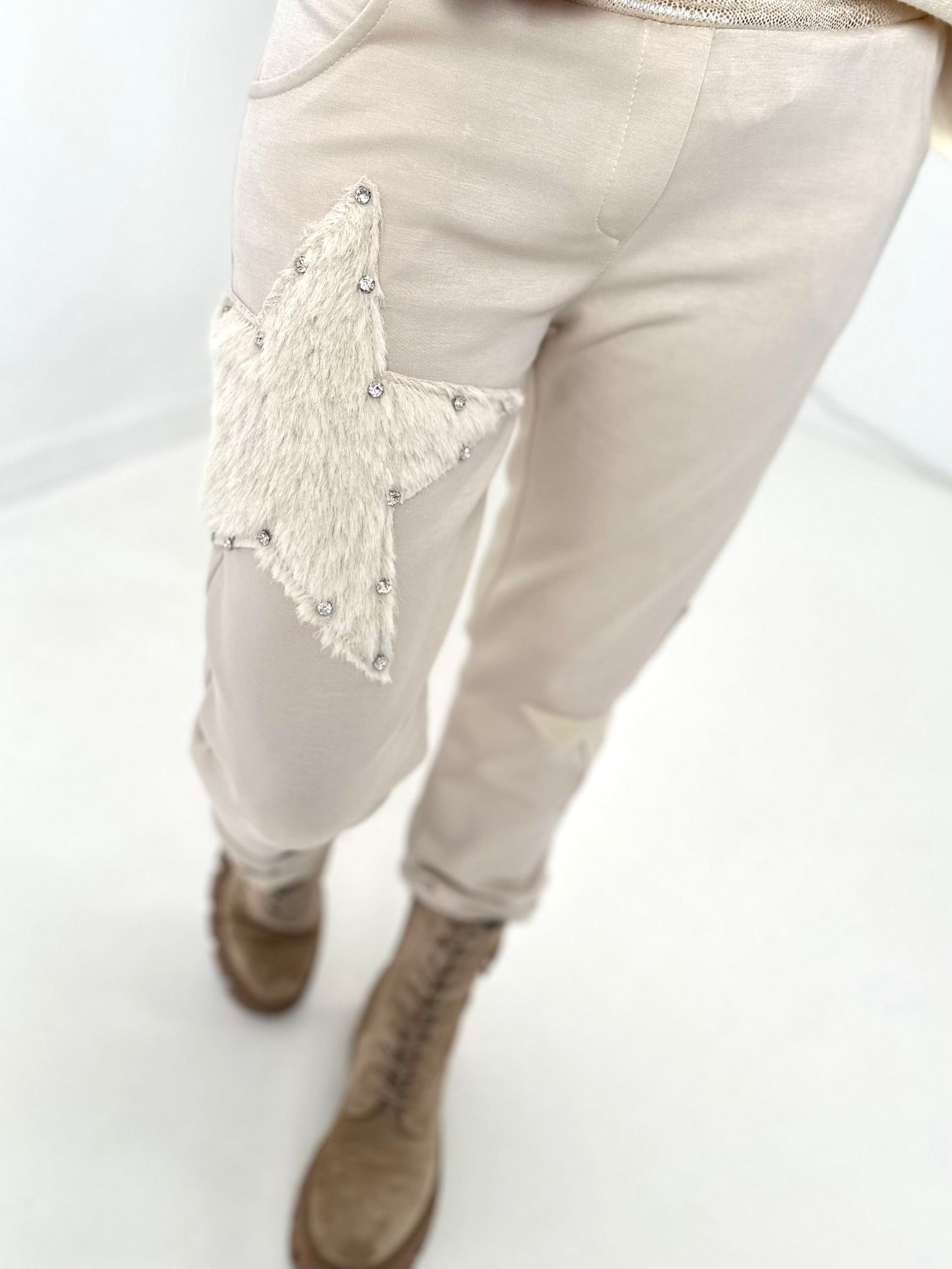 Pants model "Star" - beige