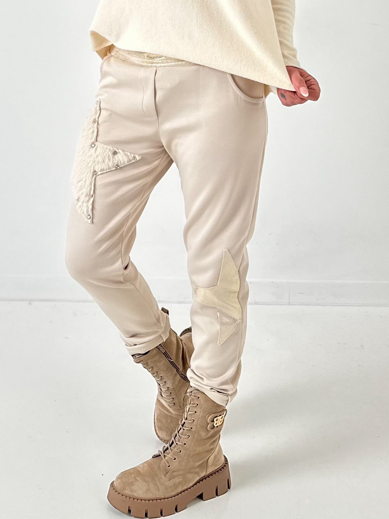 Pants model "Star" - beige