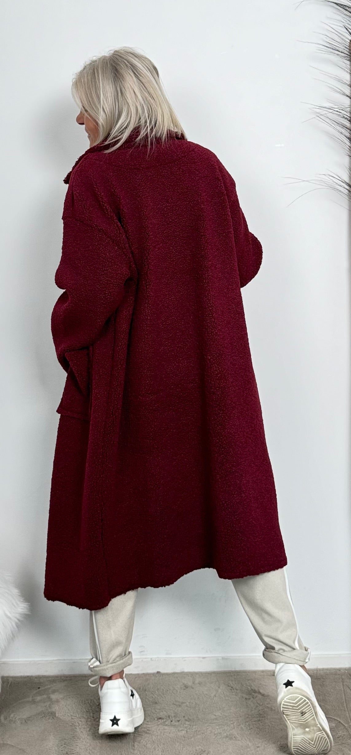 Coat "Feel Good" - burgundy