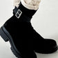 Bootie model "Buckle" - black