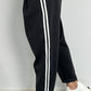 Baggy pants with side stripes "Rony" - anthracite