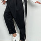 Baggy pants with side stripes "Rony" - anthracite