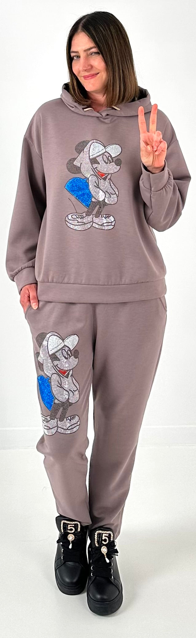 2-Teiler Modell "Mouse me up" - taupe