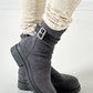 Bootie model "Buckle" - anthracite