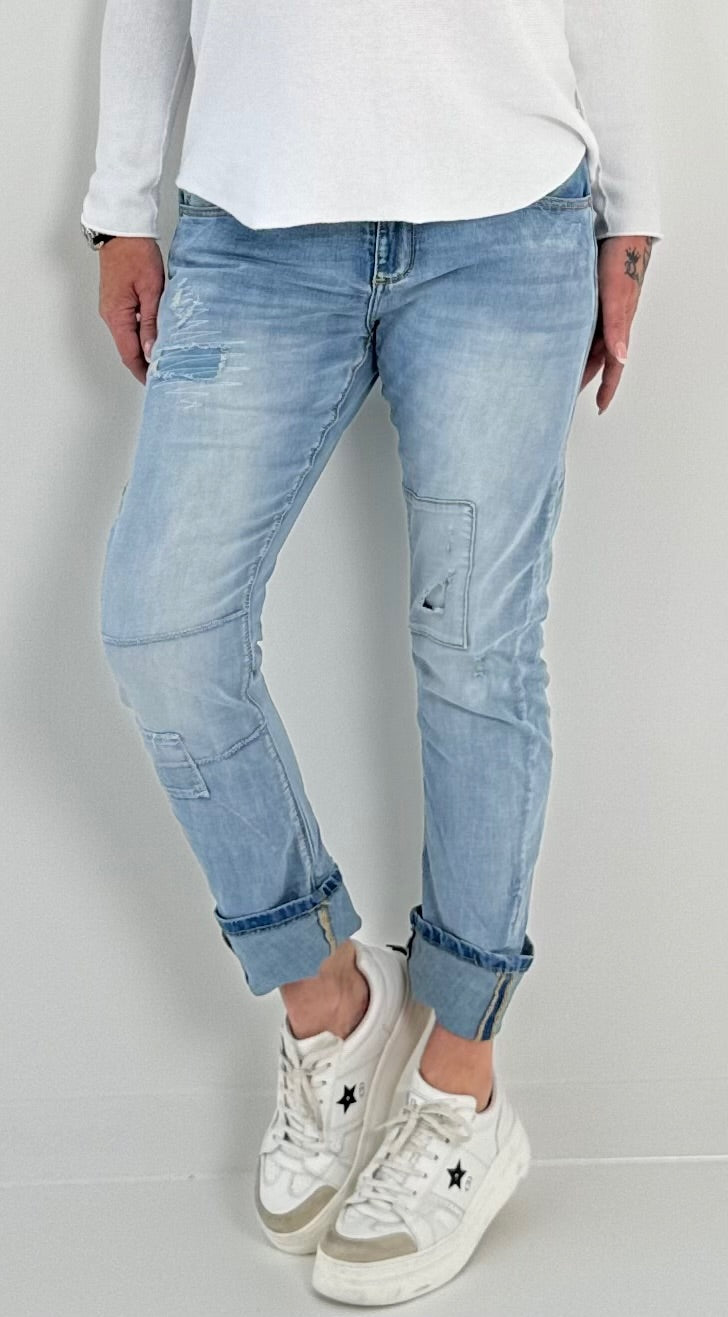 Jeans Hose Modell "Dyna" - denim