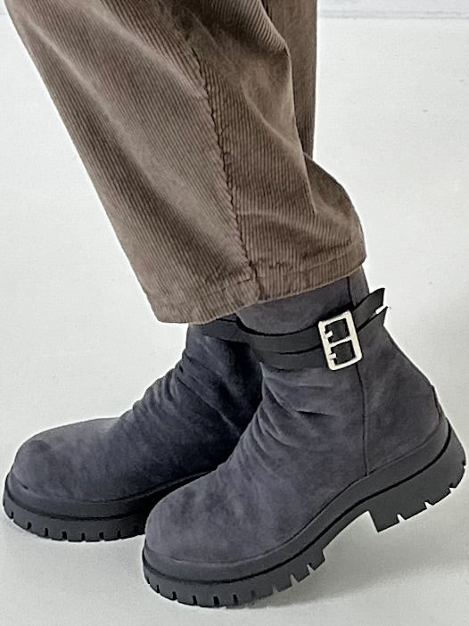 Bootie model "Buckle" - anthracite