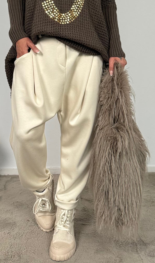 Baggy Pants "Stay" - beige