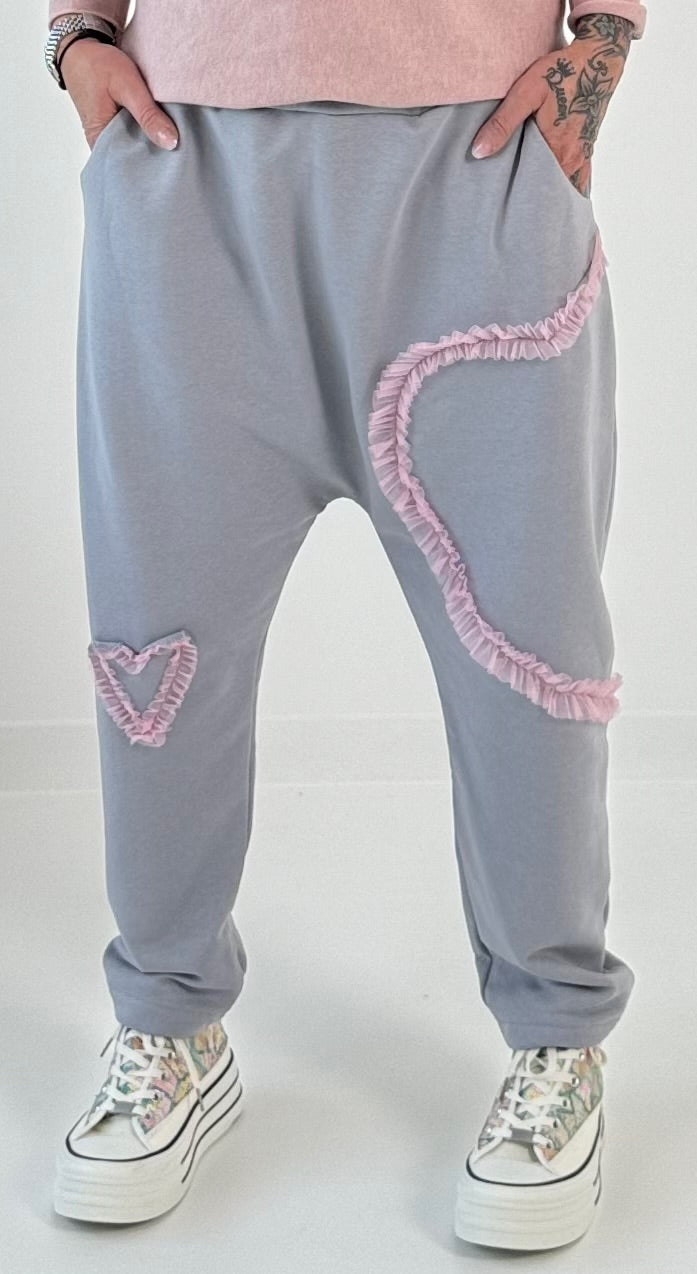 Baggy model "Heart" - grey