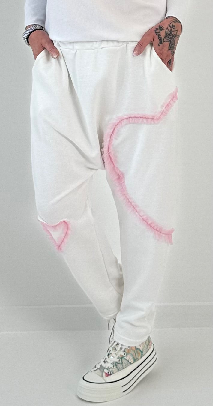 Baggy model "Heart" - white