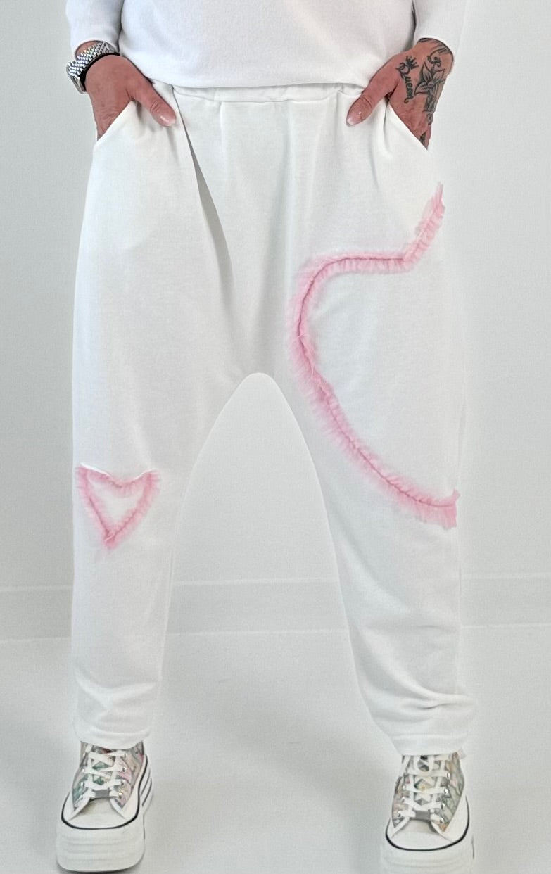 Baggy model "Heart" - white