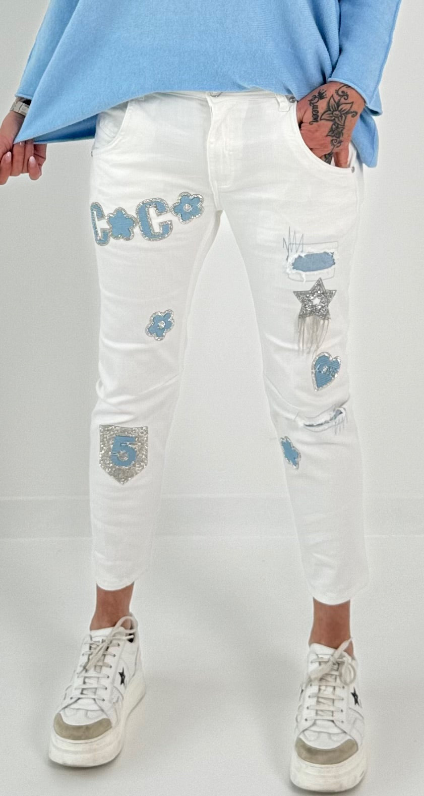 Jeans Modell "Lulu" - weiss