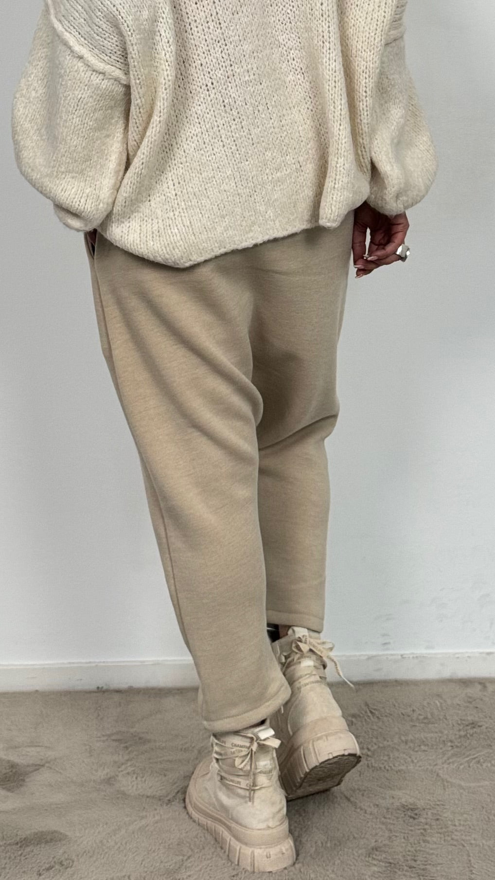 Knit Baggy "Zara" - beige