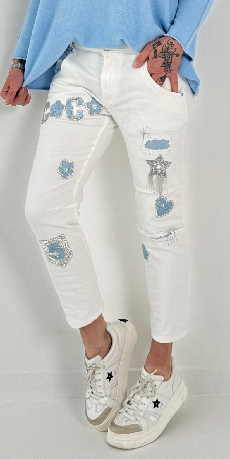 Jeans Modell "Lulu" - weiss