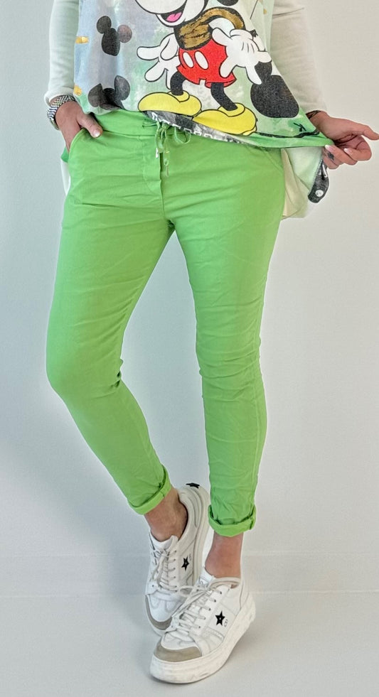 Pants model "Jenny" - apple green