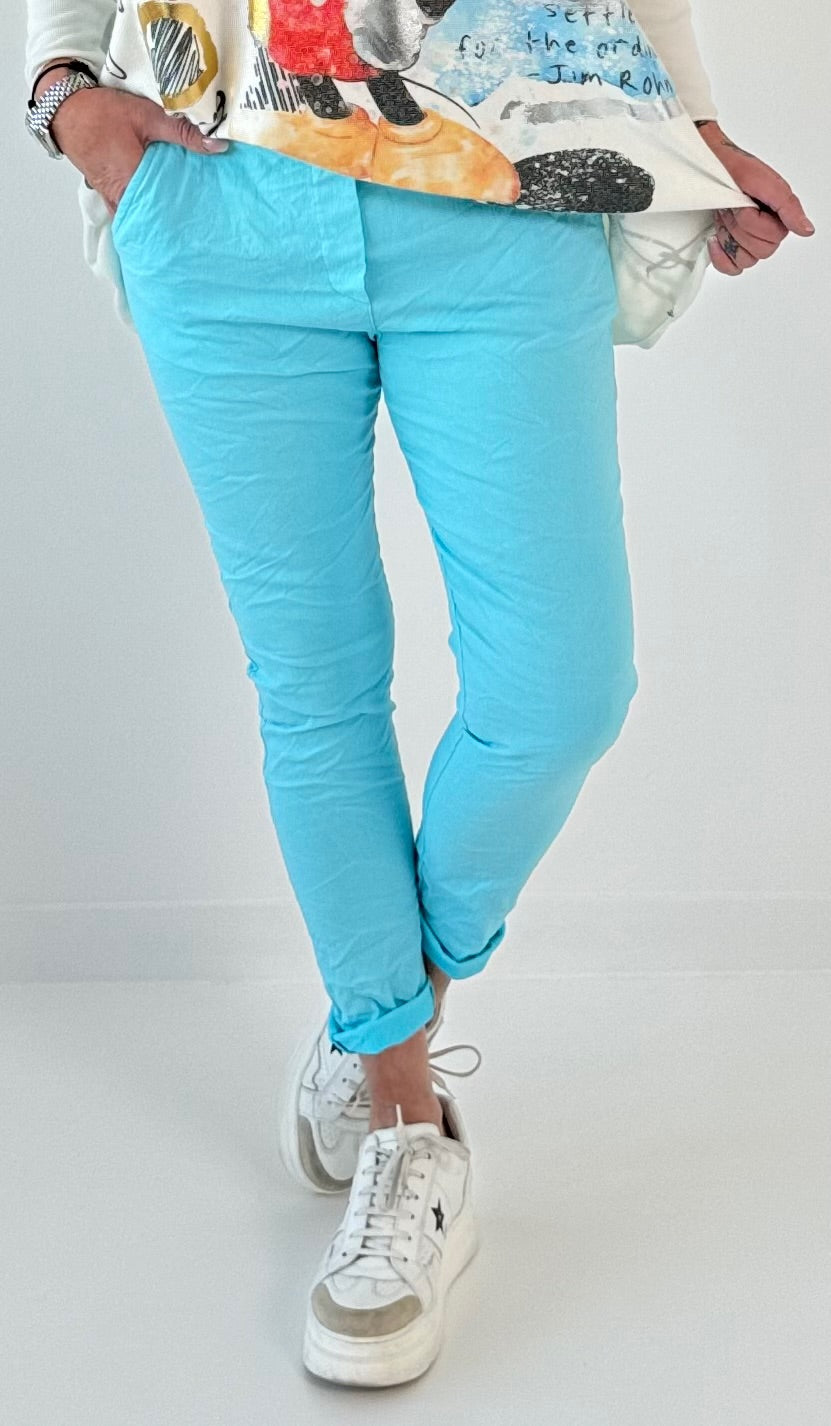 Pants model "Jenny" - turquoise