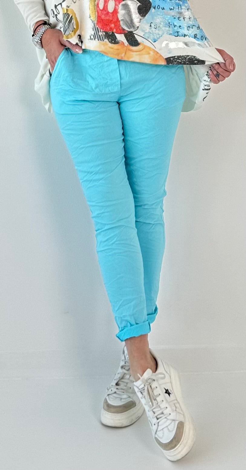 Pants model "Jenny" - turquoise