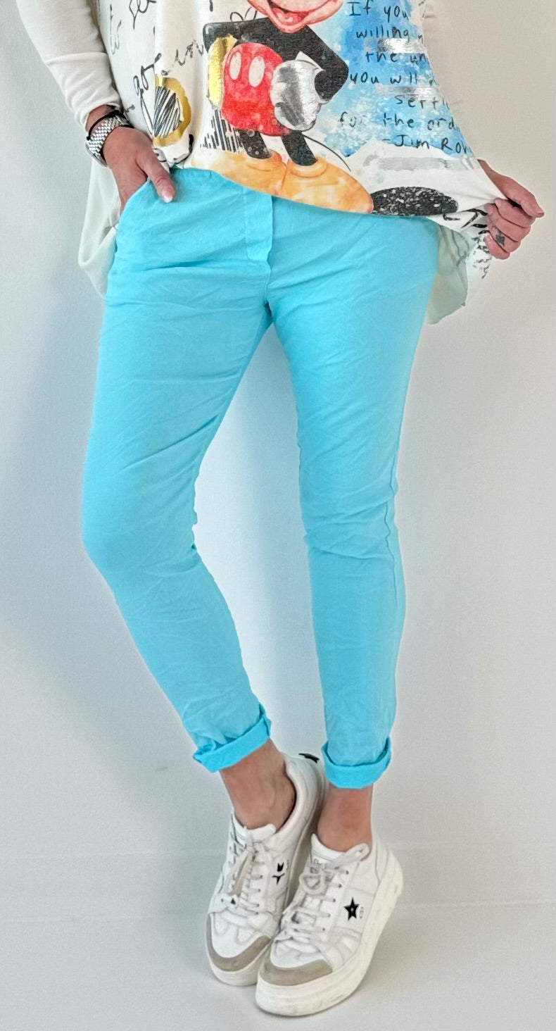 Pants model "Jenny" - turquoise