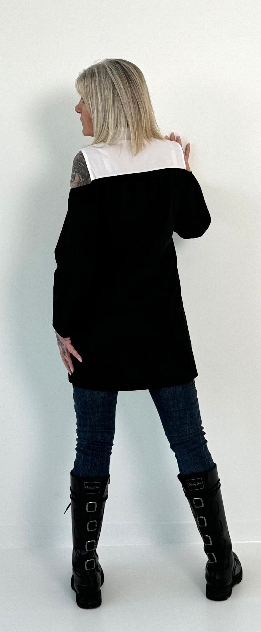 Frock coat/long blazer model "Vanity" - black