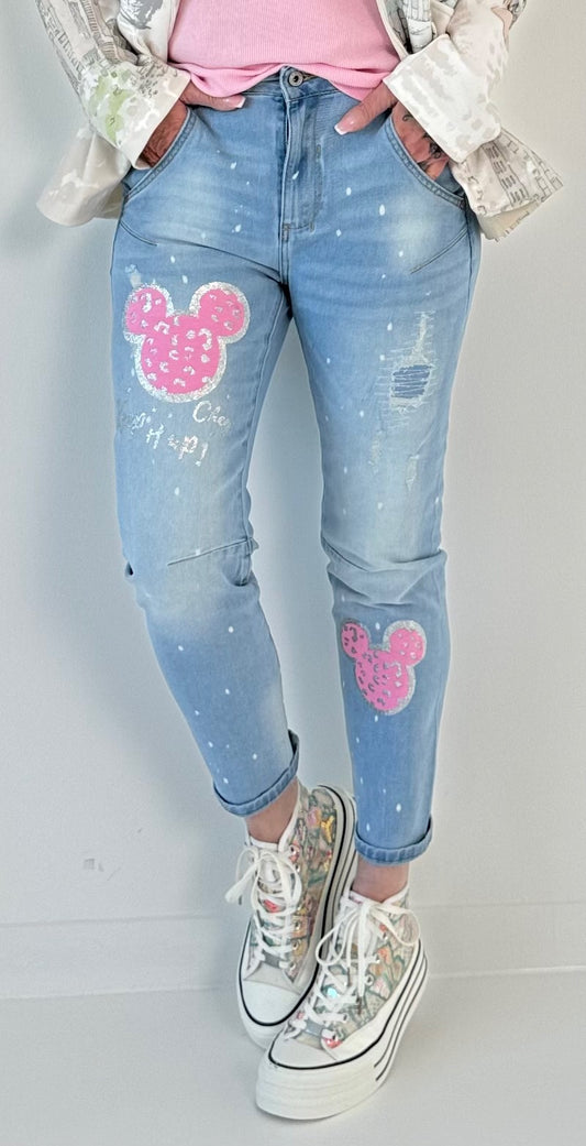 Jeans Hose Modell "Mouse" - denim