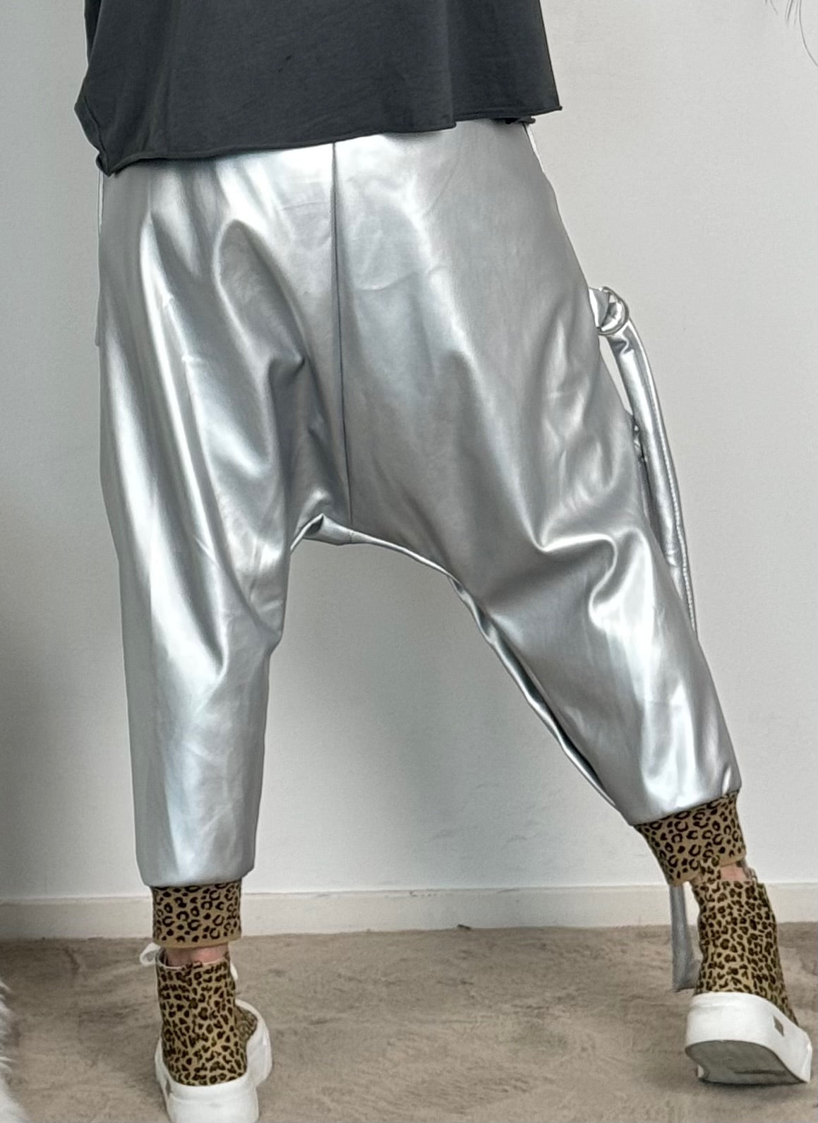 Baggy pants "Liv" - silver