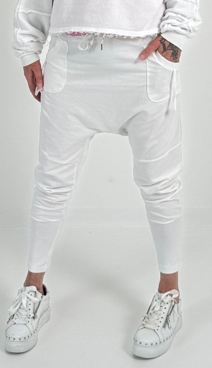 Baggy broek model "Kira" - wit